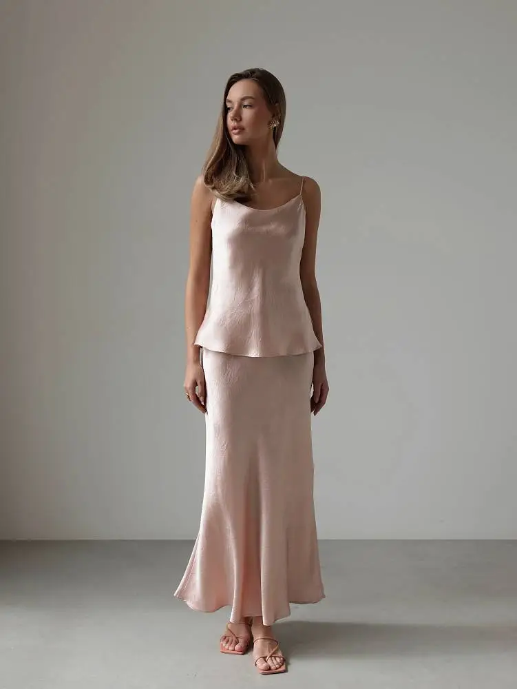 Юбка (M (44RU), розовый персик). Изображение № 1