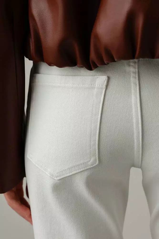 Джинсы (M (44RU), белый). Изображение № 5