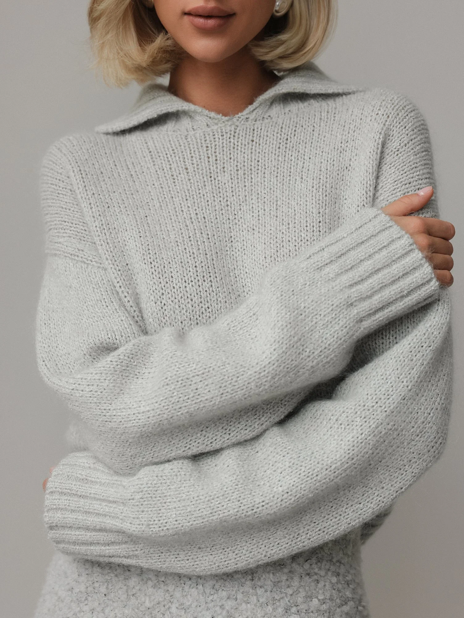 Свитер (onesize (42-46RU), светло-мятный). Изображение № 3