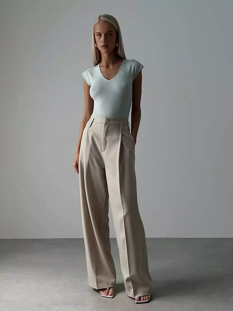 брюки (L, светло-бежевый). Изображение № 1