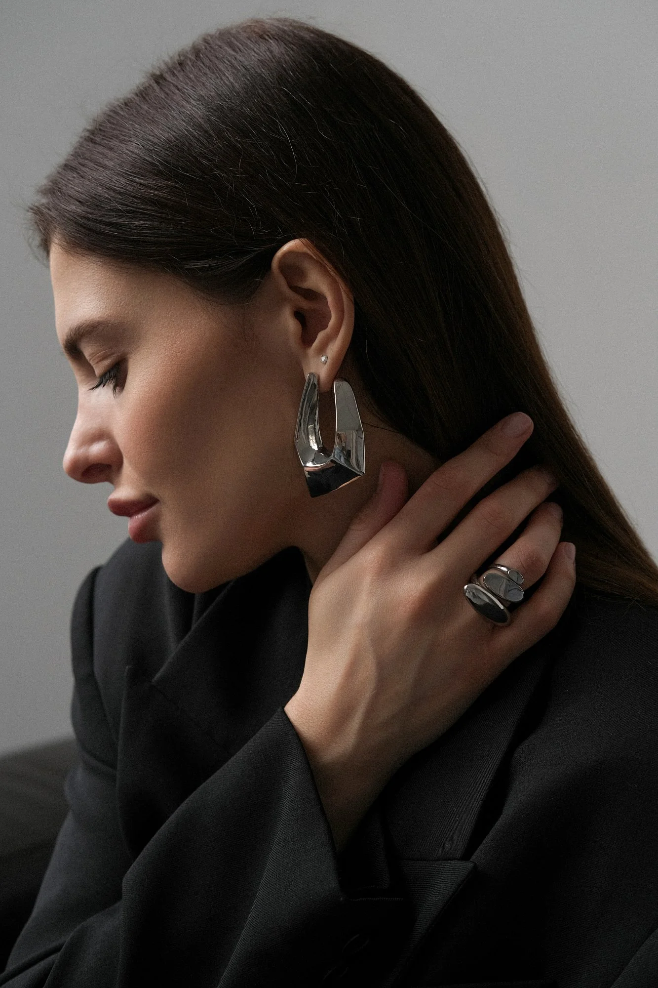 Серьги (серебристый-). Избражение № 2