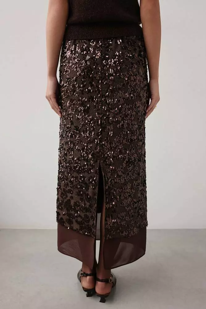 Юбка  (S (42RU), коричневый). Изображение № 6