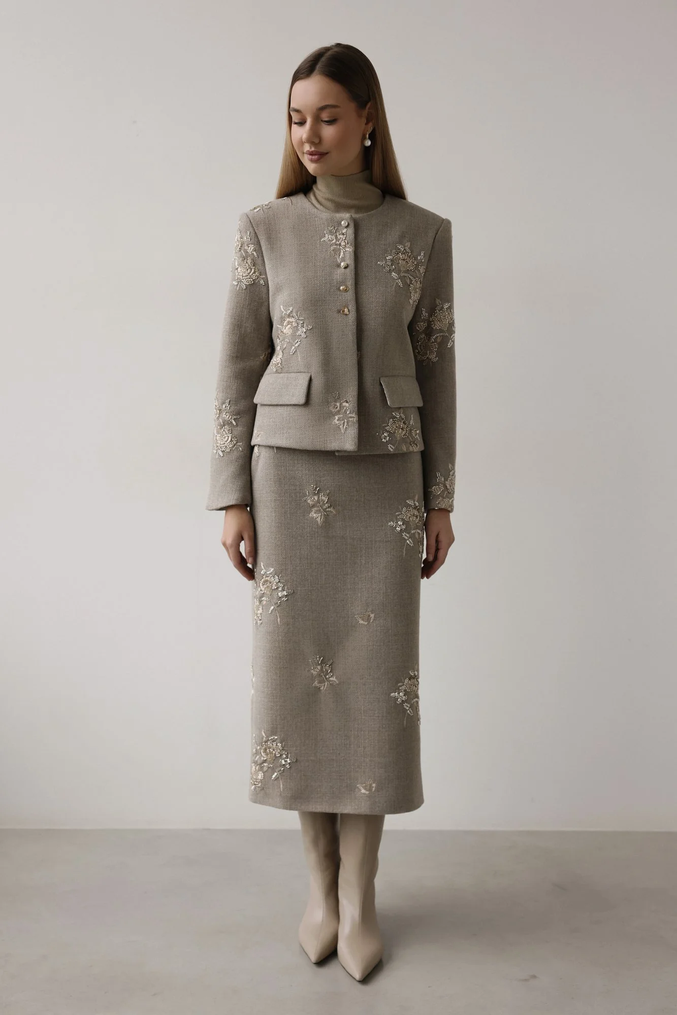 Юбка (S (42RU), бежевый). Избражение № 5