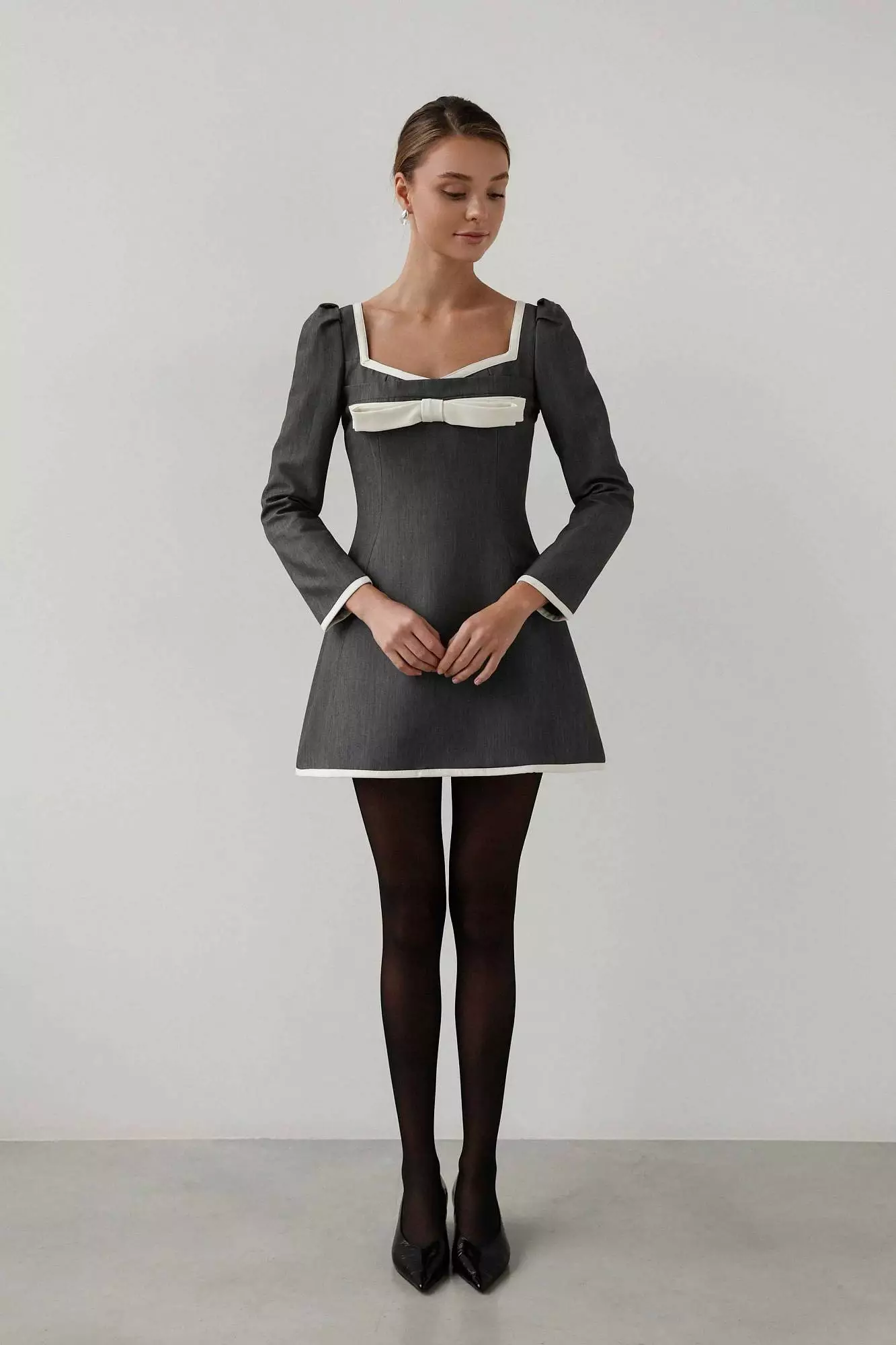 Платье (S (42RU), серый). Избражение № 2