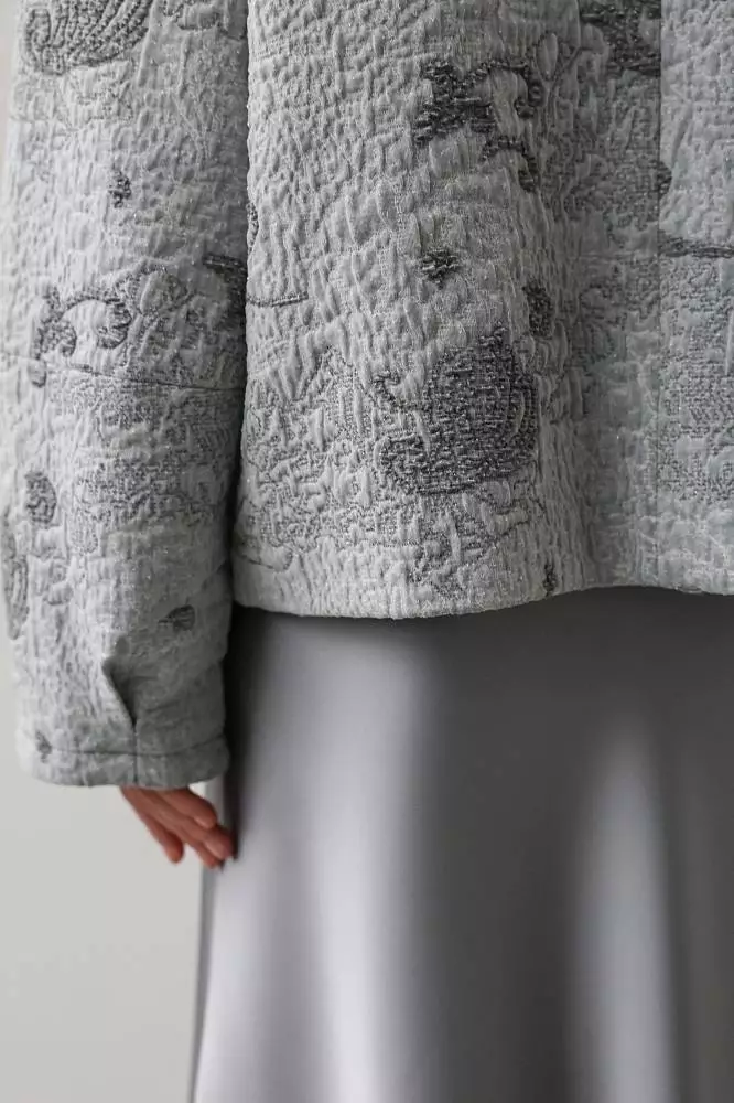 Жакет (L (46RU), серый). Изображение № 6