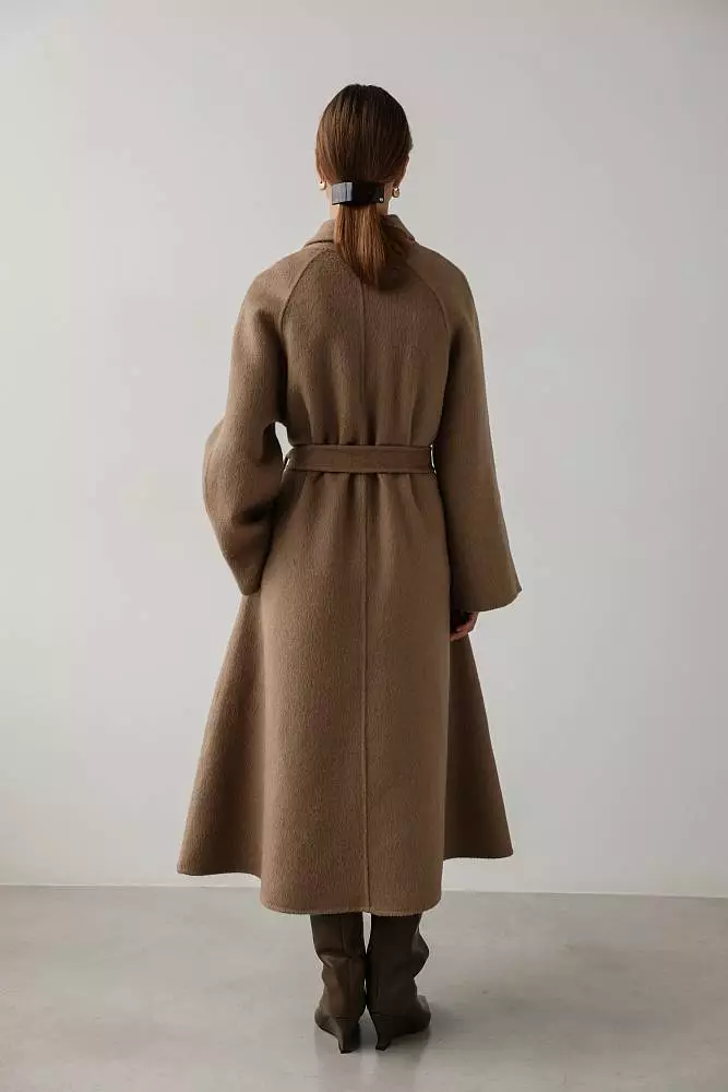 Пальто (onesize (42-46RU) бледно-коричневый). Изображение № 6