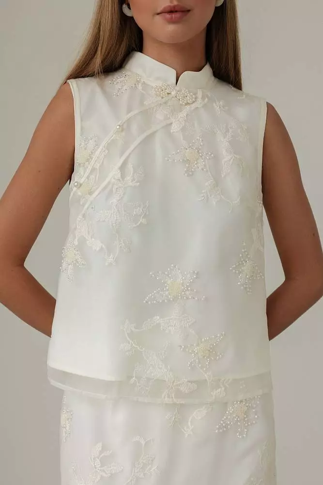 Костюм: топ и юбка (M (44RU), молочный). Изображение № 2