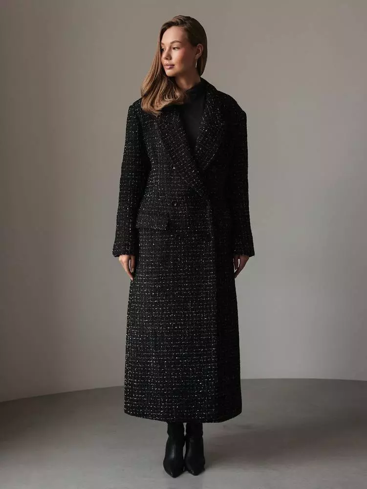 Пальто (onesize (42-46RU), чёрный). Изображение № 1