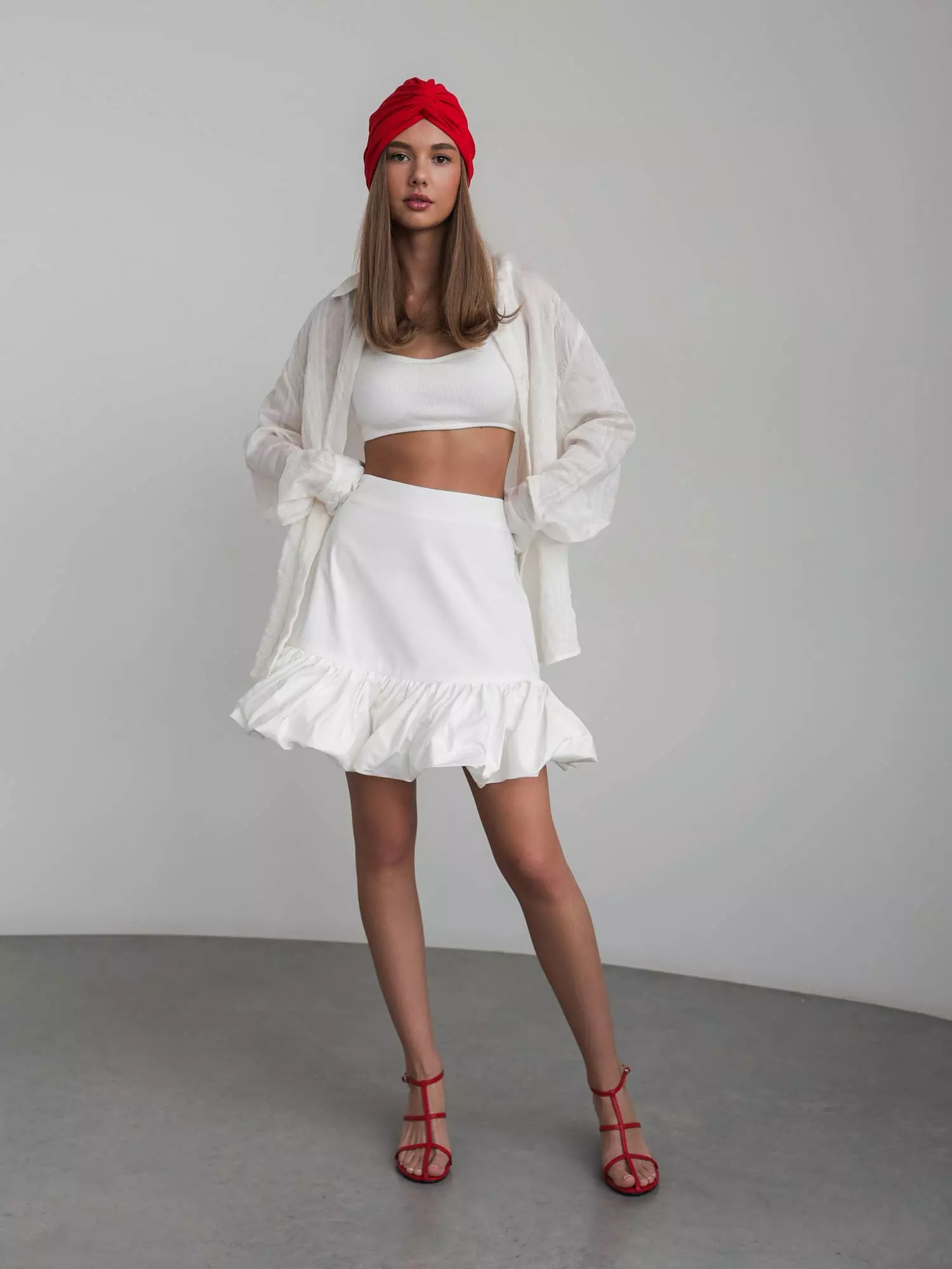 Рубашка (S (42RU), молочный). Избражение № 2