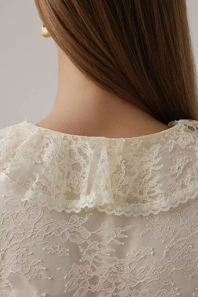 Блуза (M (44RU), светло-бежевый). Изображение № 6