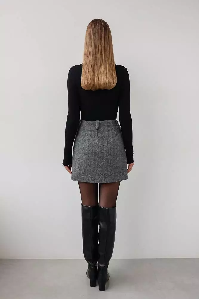 Юбка (S (42RU), серый). Изображение № 5