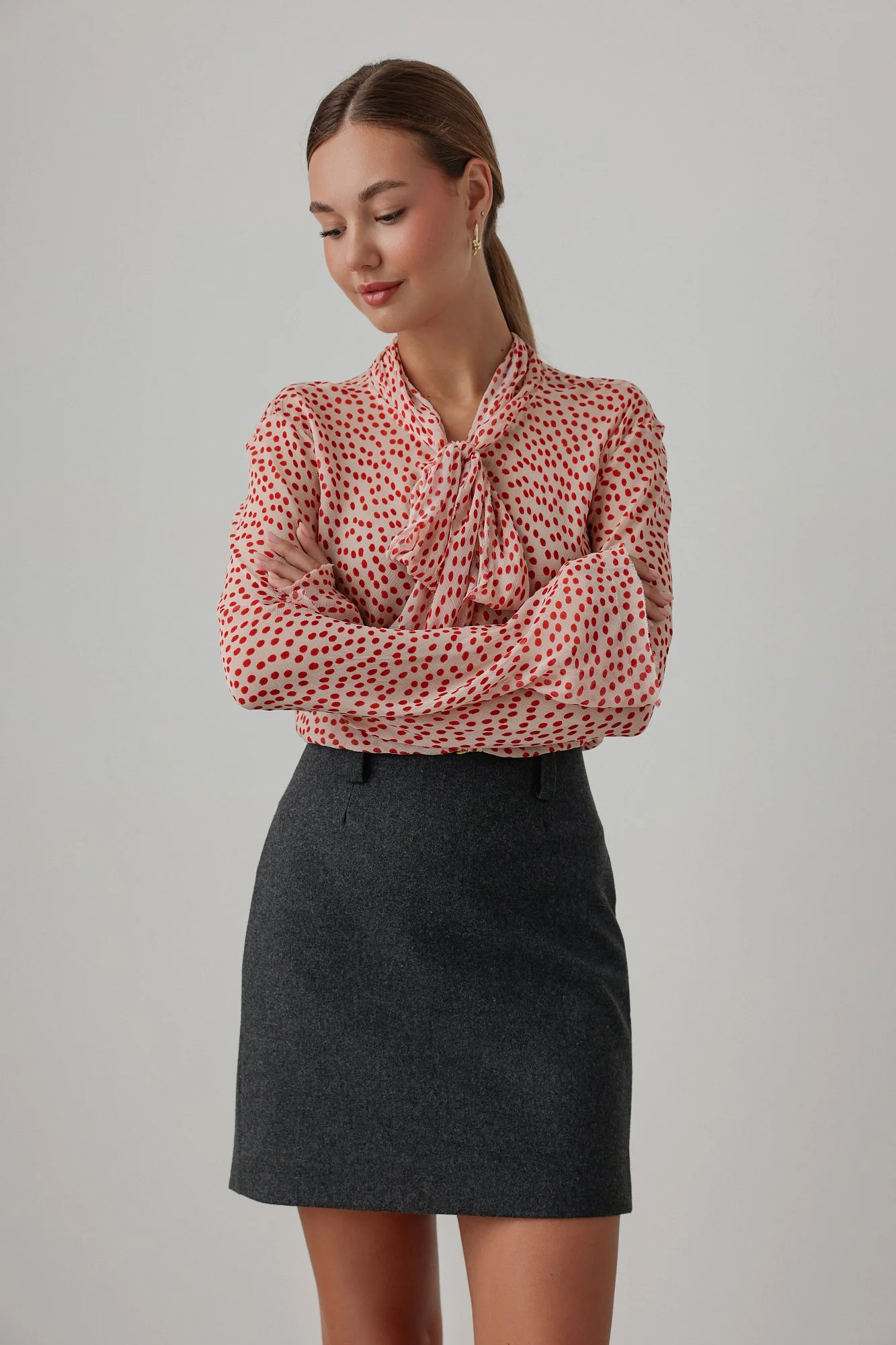 Юбка  (S (42RU), тёмно-серый). Избражение № 1