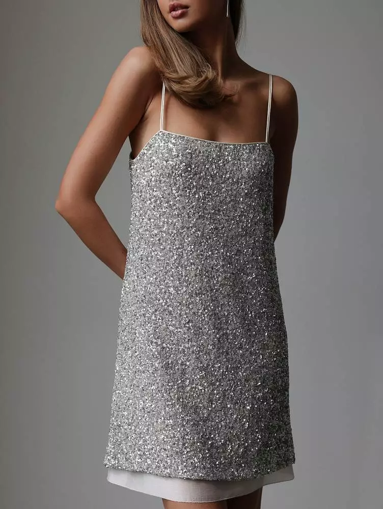 Платье (L (46RU), серебристый). Изображение № 2