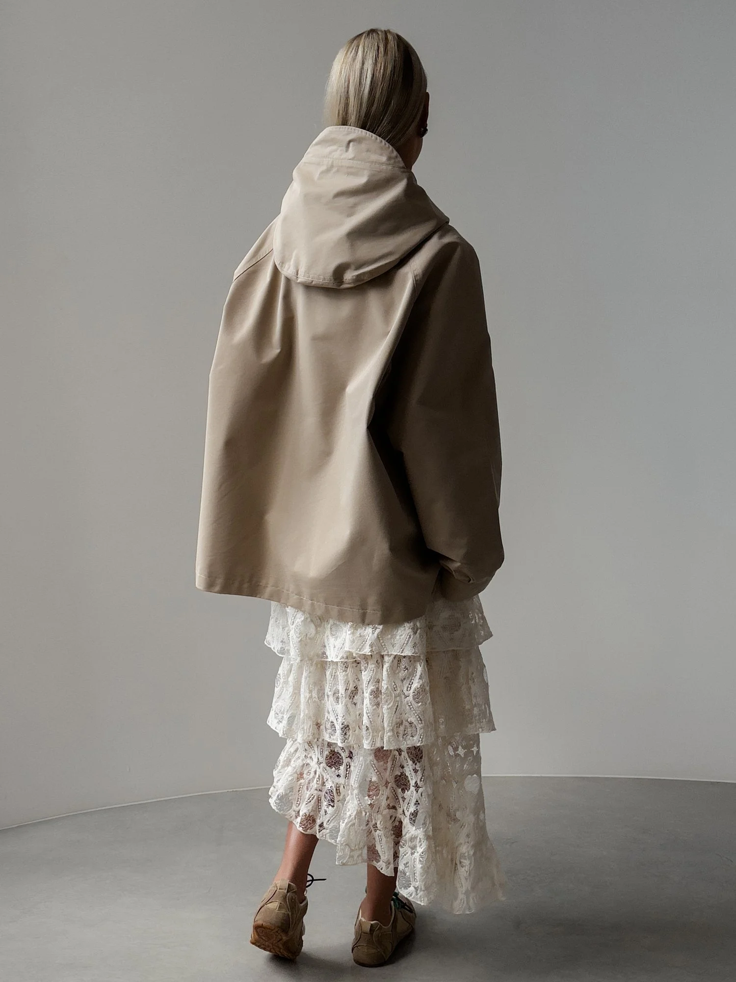 ветровка (oversize, бежевый). Избражение № 5