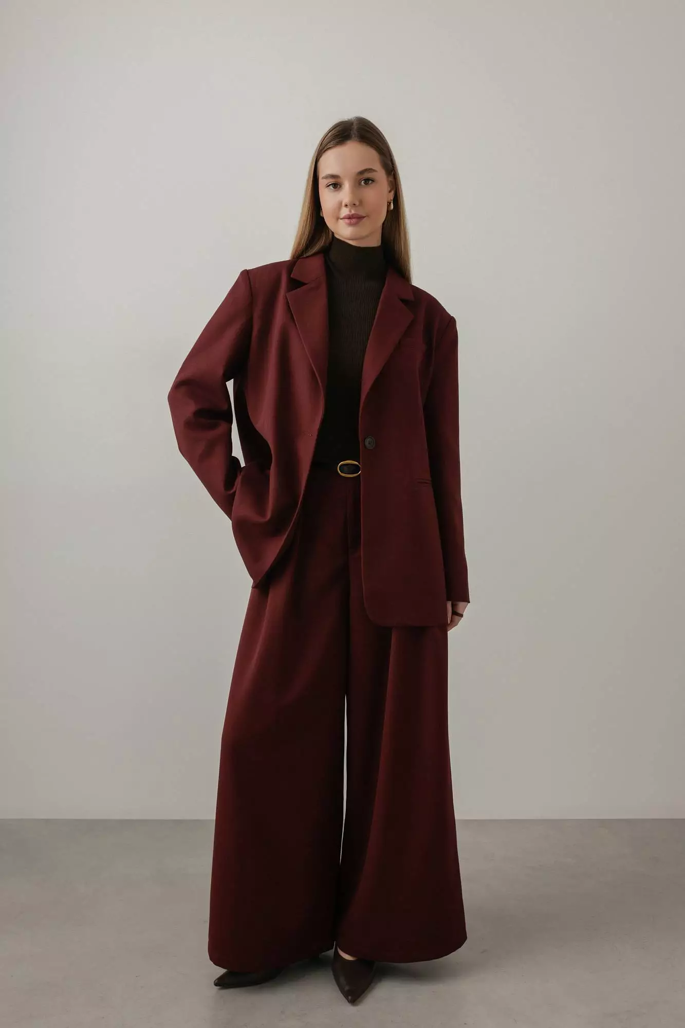 Пиджак (S (42RU), вишневый). Избражение № 1