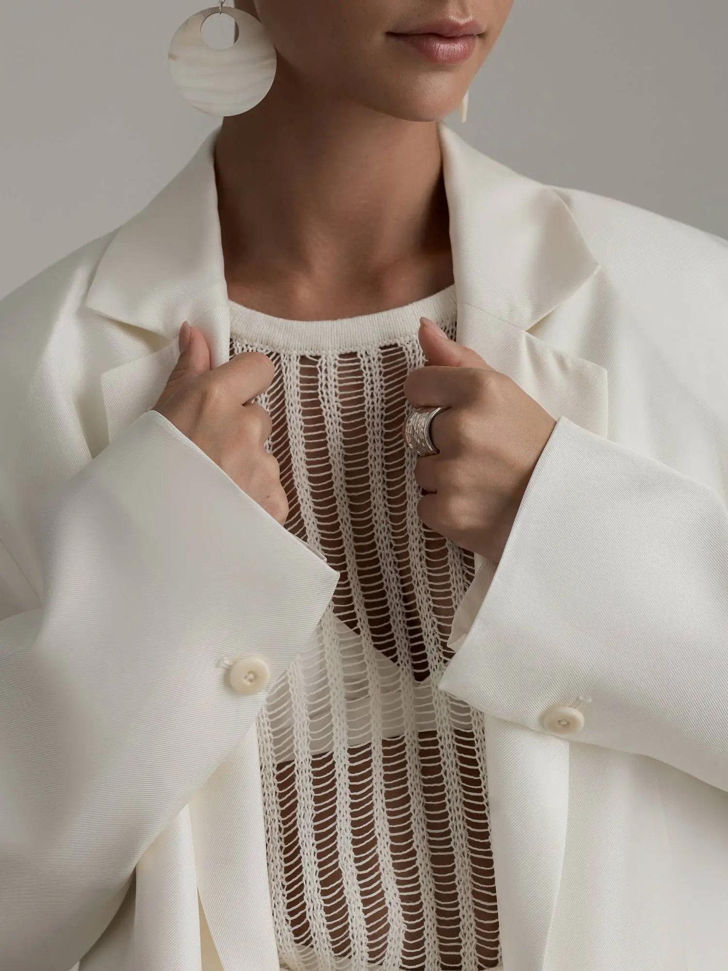 Пиджак (S (42RU), молочный). Избражение № 4