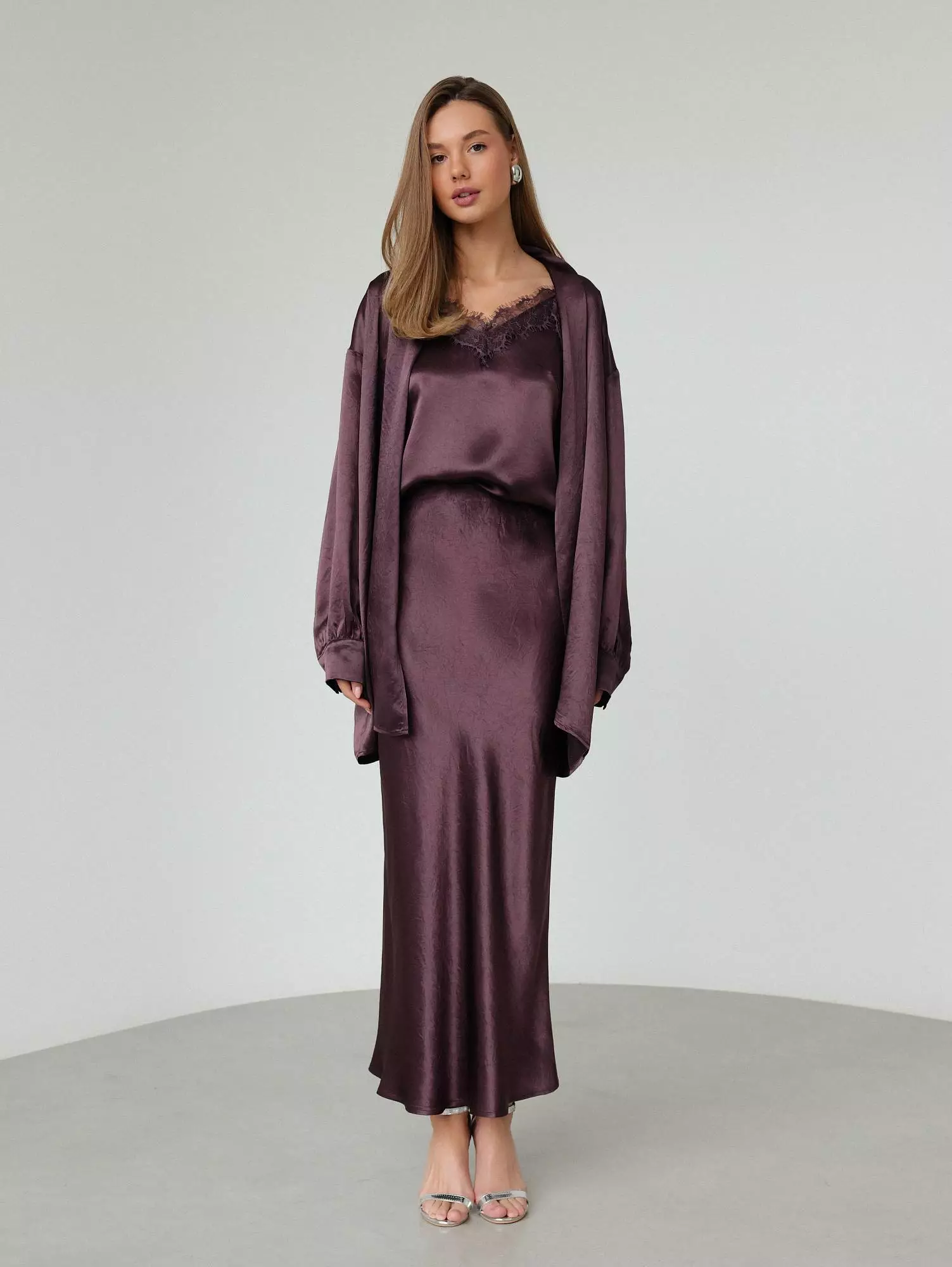 Накидка (onesize (42-46RU), сливовый). Избражение № 2