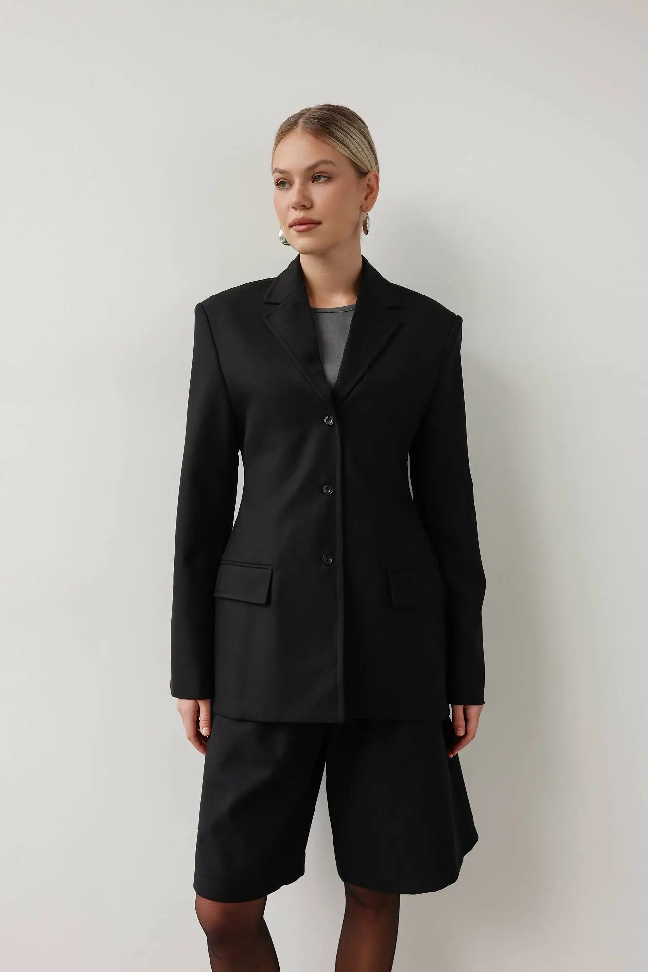 Пиджак (S (42RU), чёрный). Избражение № 1