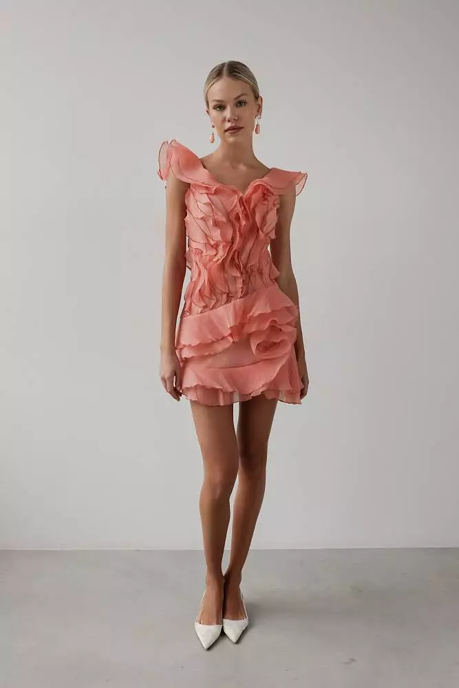 Платье (M (44RU), коралловый). Изображение № 1