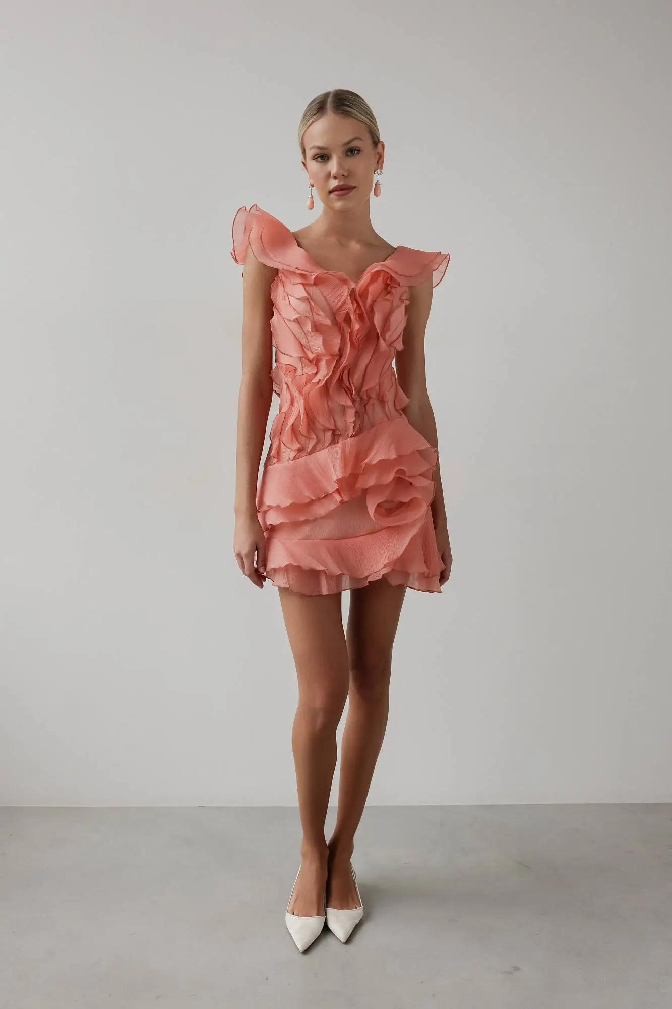 Платье (M (44RU), коралловый). Избражение № 1