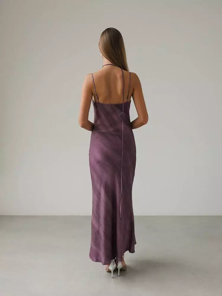 Платье  (L (46RU), пыльно-фиолетовый). Изображение № 5