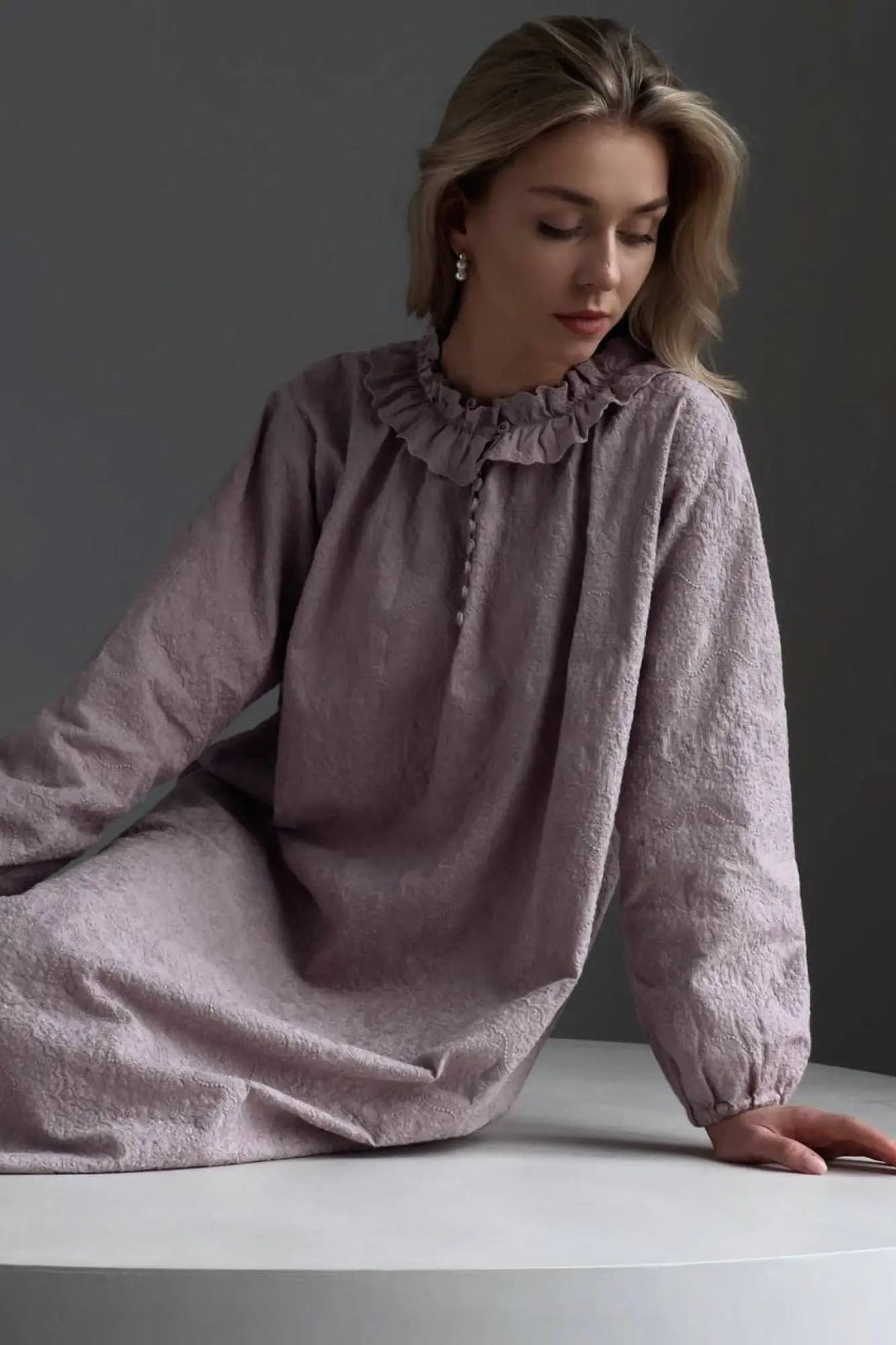Платье (oversize, лавандовый). Избражение № 2