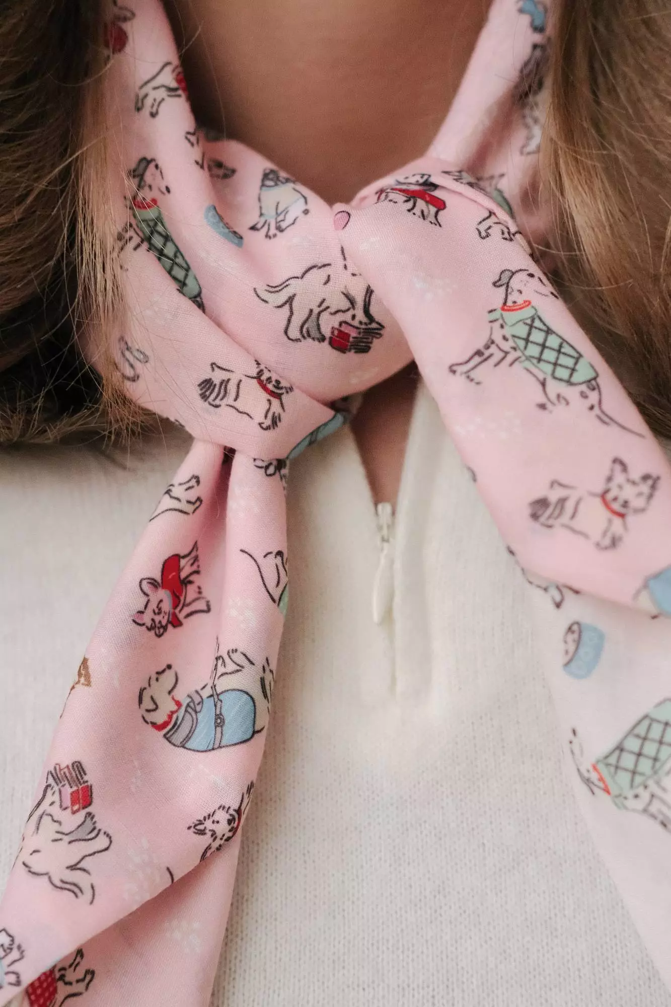 косынка (розово-молочный). Избражение № 5