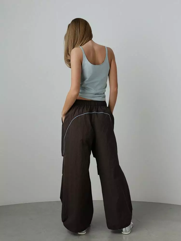 Брюки (L (46RU), коричневый). Изображение № 5