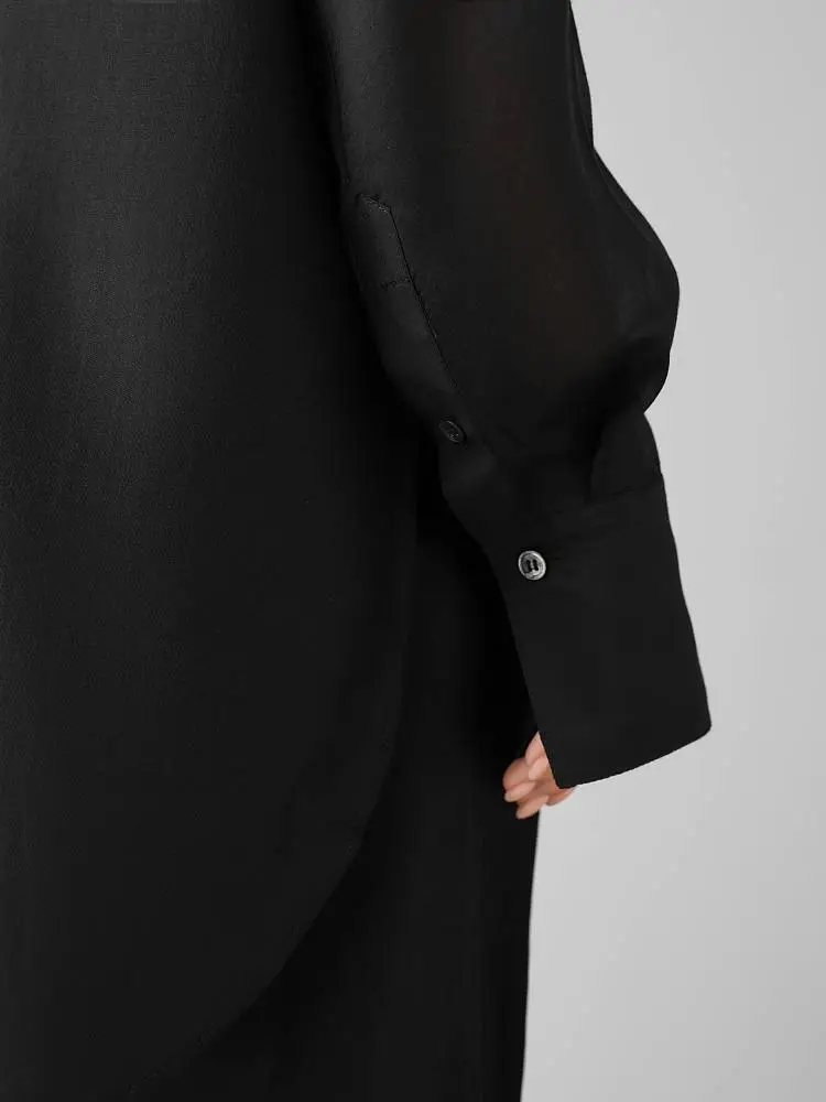 Рубашка (M (44RU), чёрный). Изображение № 4