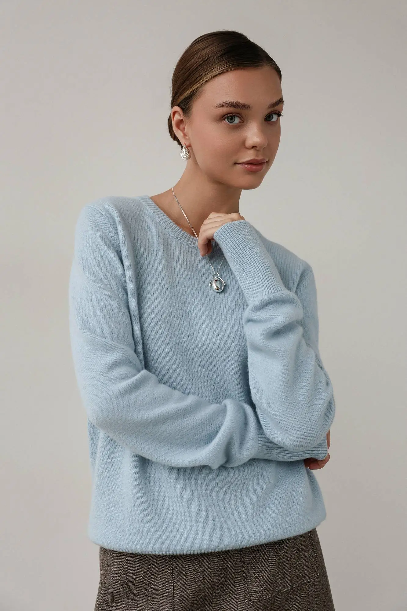 Свитер (L (46RU), голубой). Избражение № 1