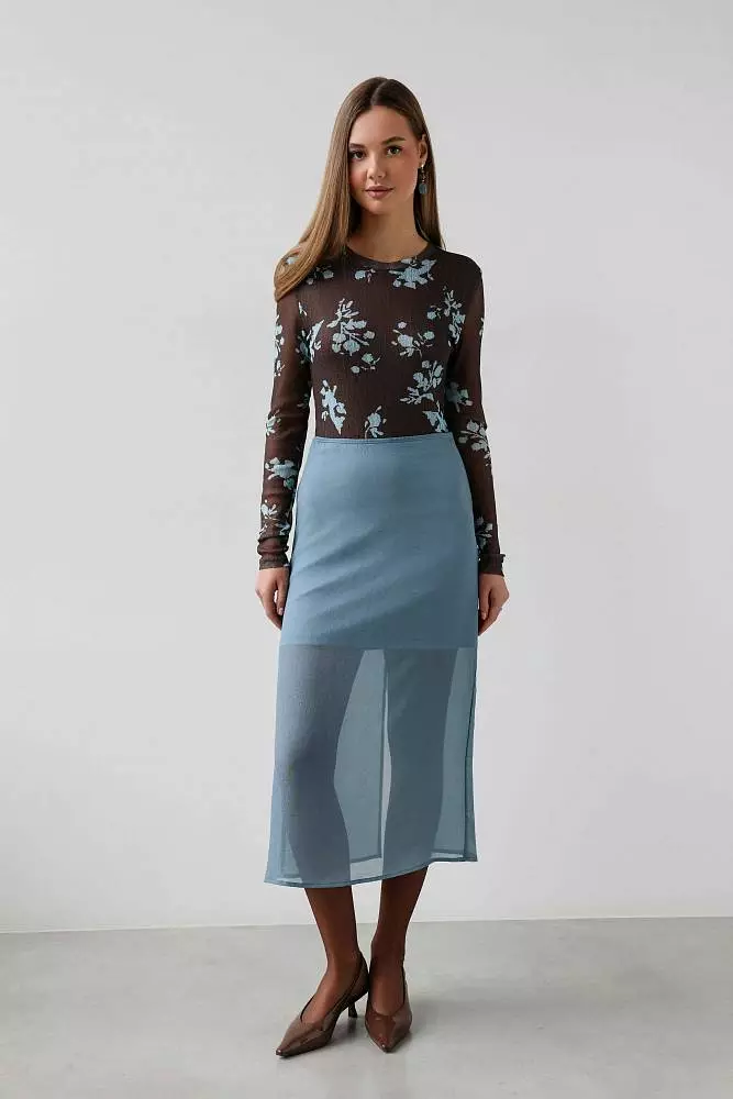 Лонгслив (S (42RU), коричневый). Изображение № 3