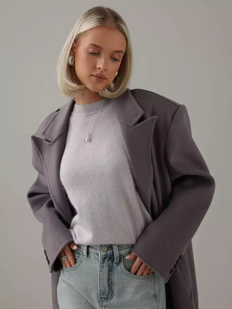 Пальто (onesize, пыльно-сиреневый). Изображение № 3