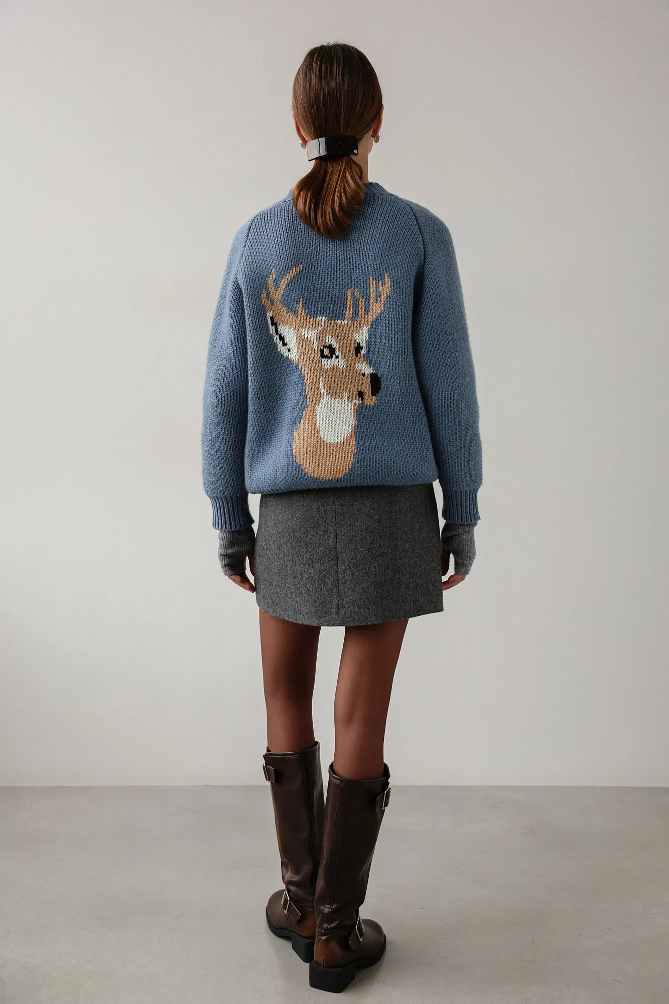 Кардиган (onesize (42-46RU), пыльно-синий). Избражение № 5