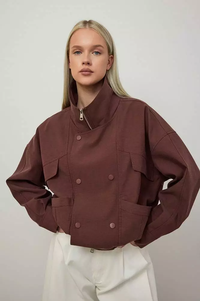 Куртка (M (44RU), красно-коричневый). Изображение № 1