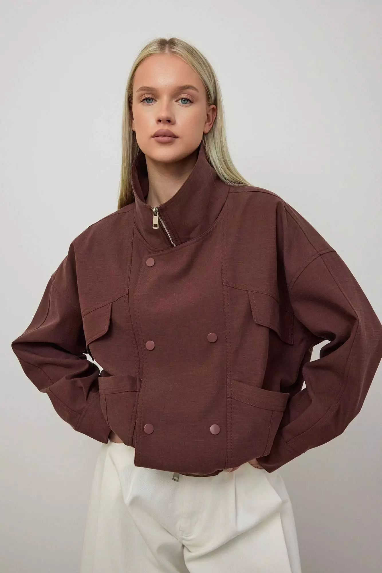 Куртка (M (44RU), красно-коричневый). Избражение № 1