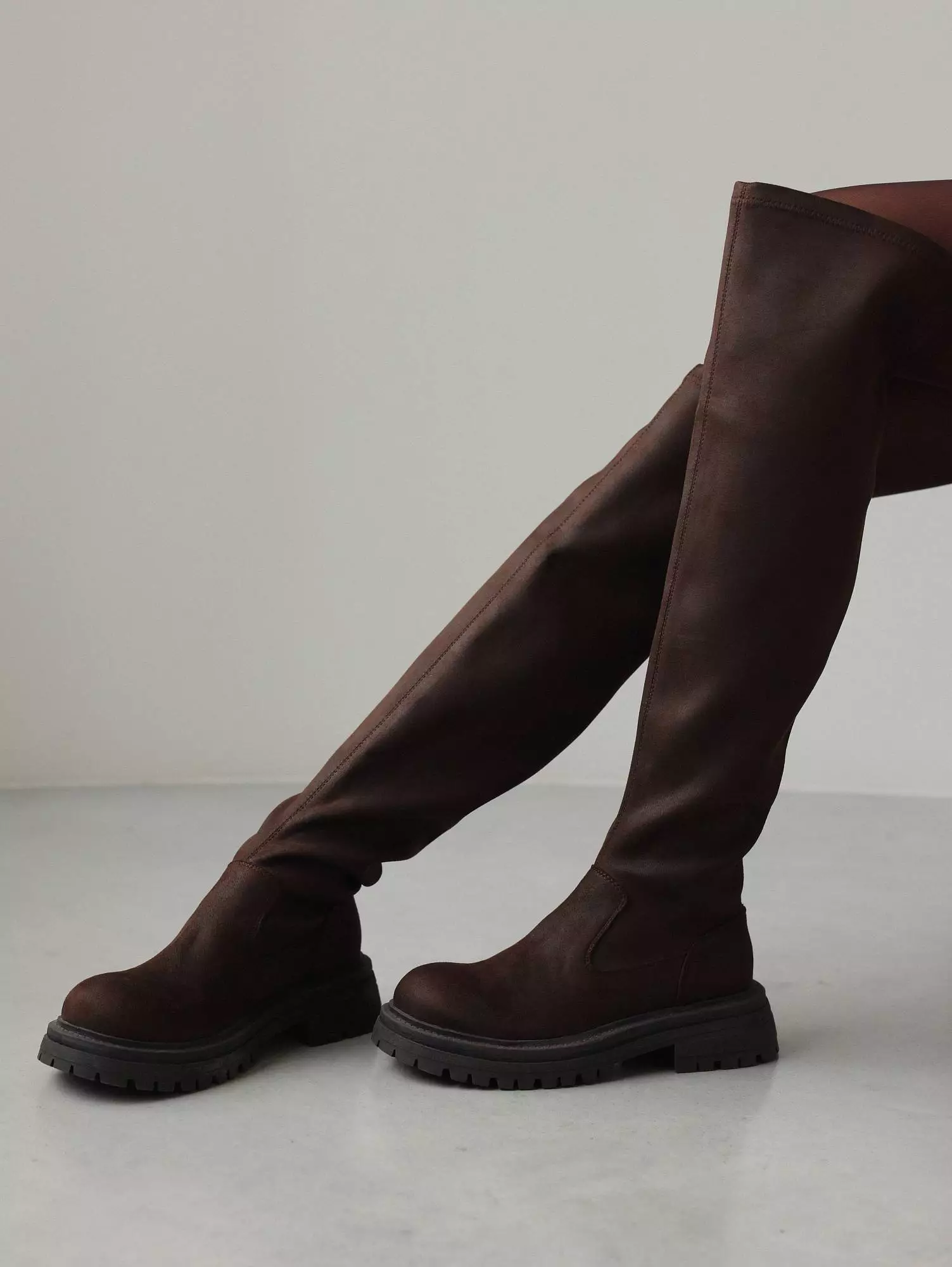 Ботфорты (38, темно-коричневый). Избражение № 1