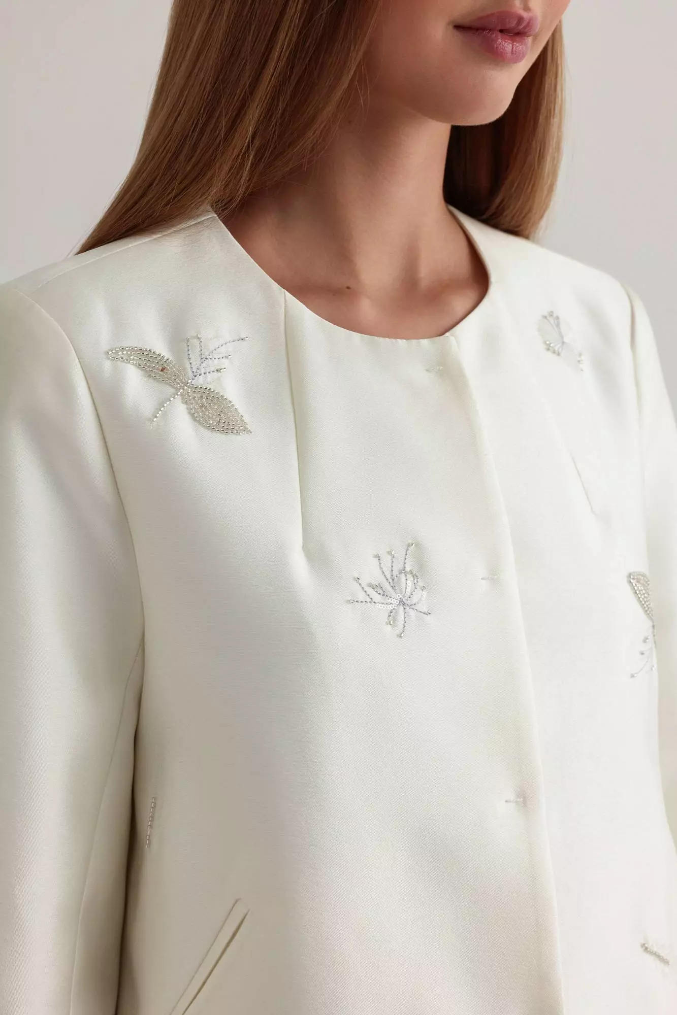 Жакет (S (42RU), молочный). Избражение № 5