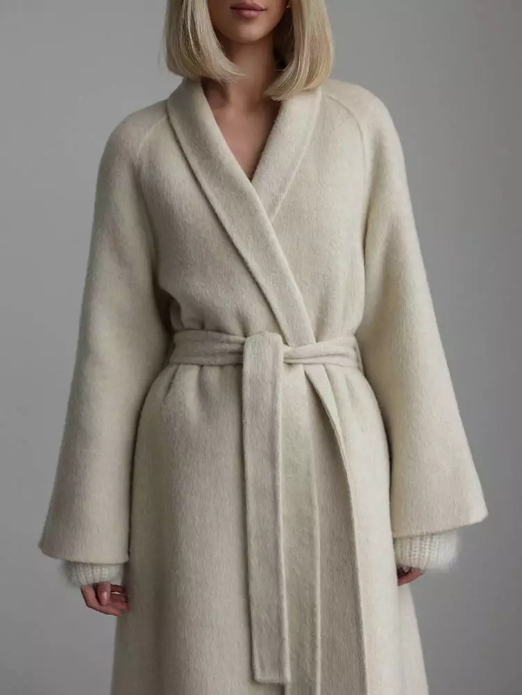 пальто (onesize (42-46RU), светло-бежевый). Изображение № 2