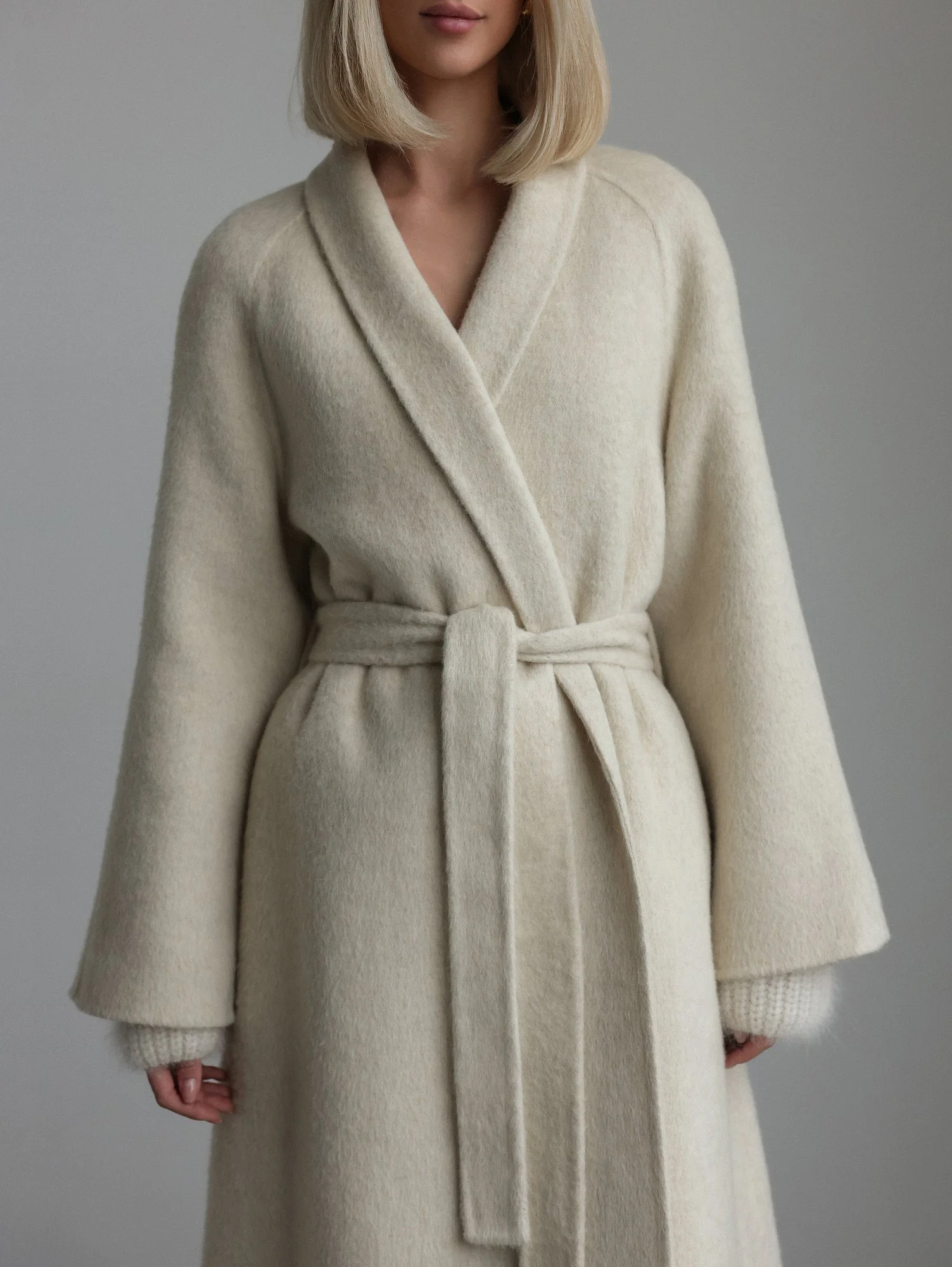 пальто (onesize (42-46RU), светло-бежевый). Избражение № 2