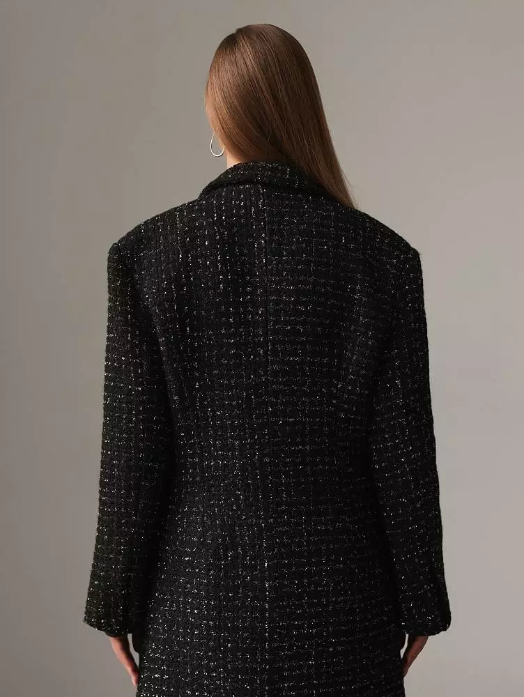 Пальто (onesize (42-46RU), чёрный). Изображение № 5