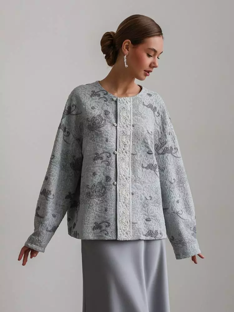 Жакет (L (46RU), серый). Изображение № 1