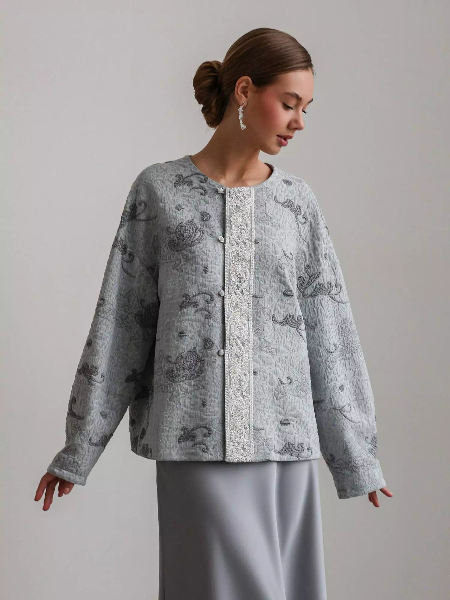 Жакет (L (46RU), серый). Избражение № 1