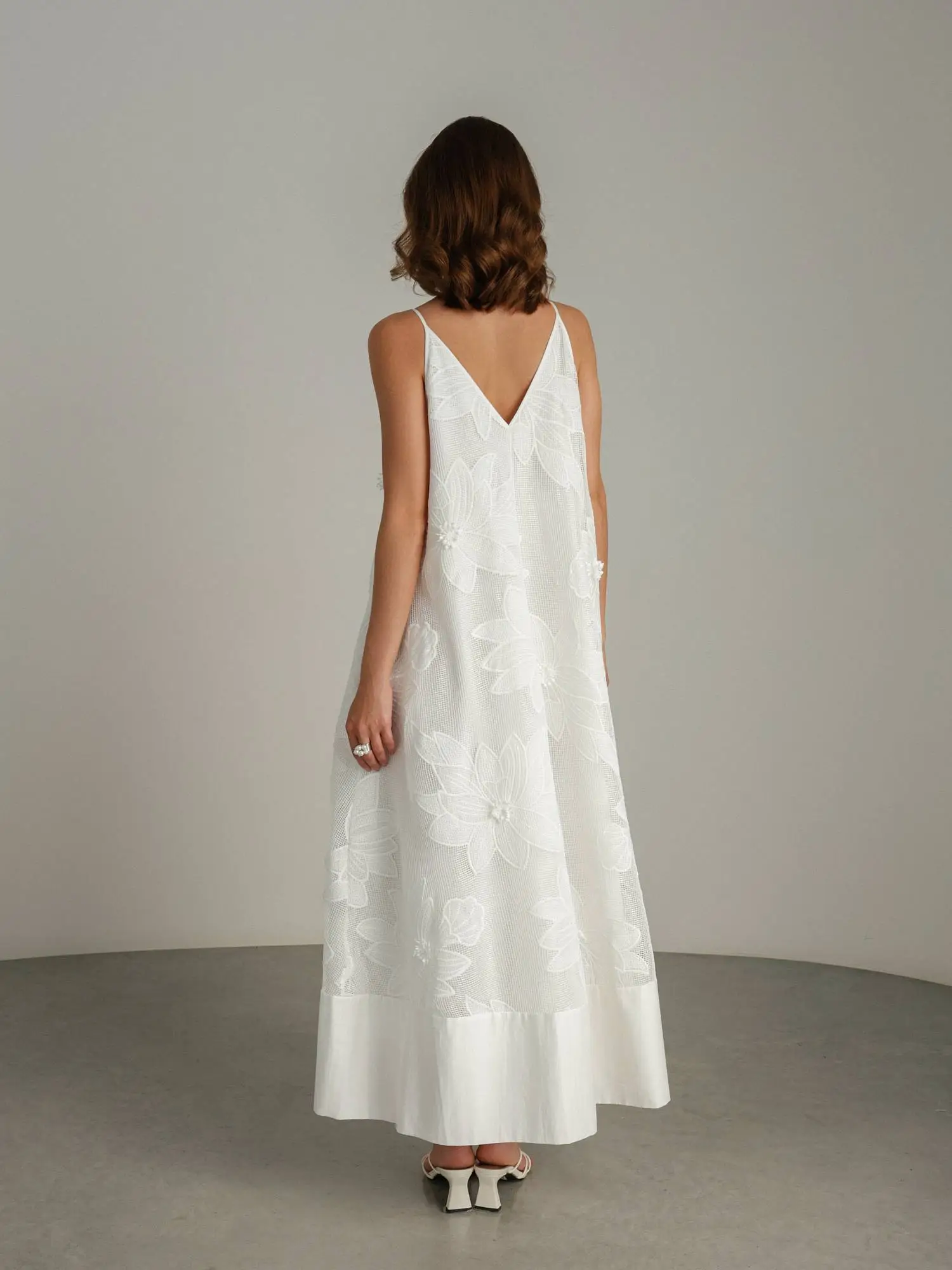 Платье (onesize (42-46RU), белый). Избражение № 5