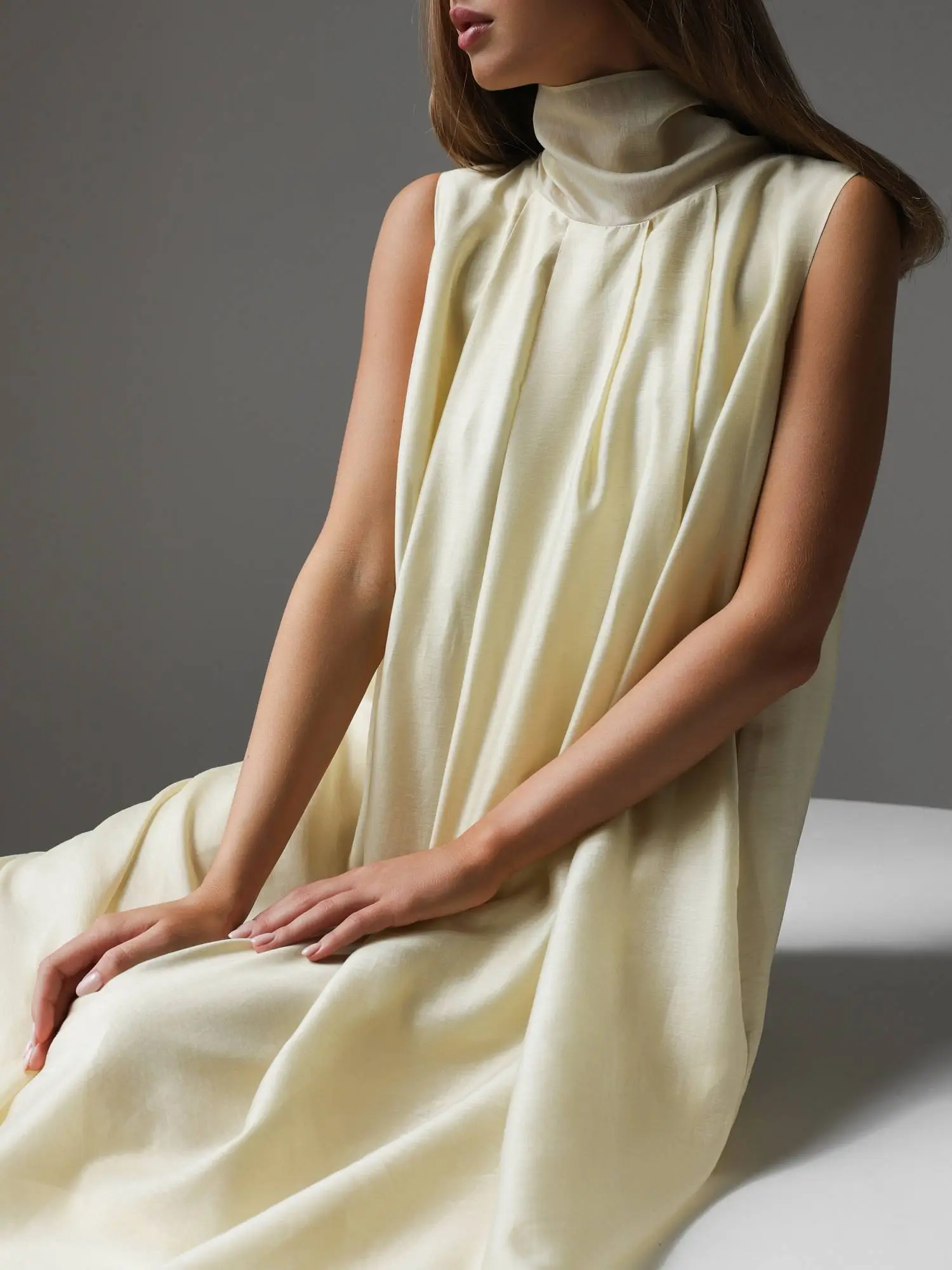 Платье (onesize (40-44RU), жёлтая пастель). Избражение № 4