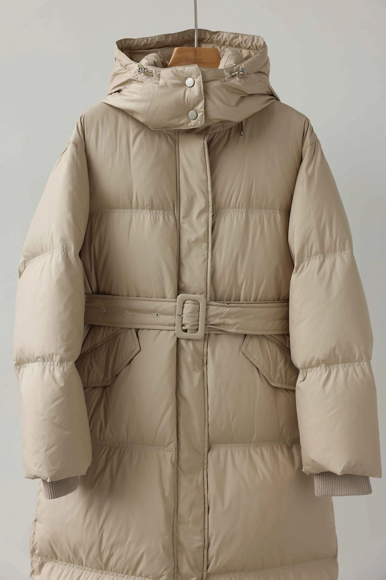 Пуховик (S (42RU), бежевый). Избражение № 2