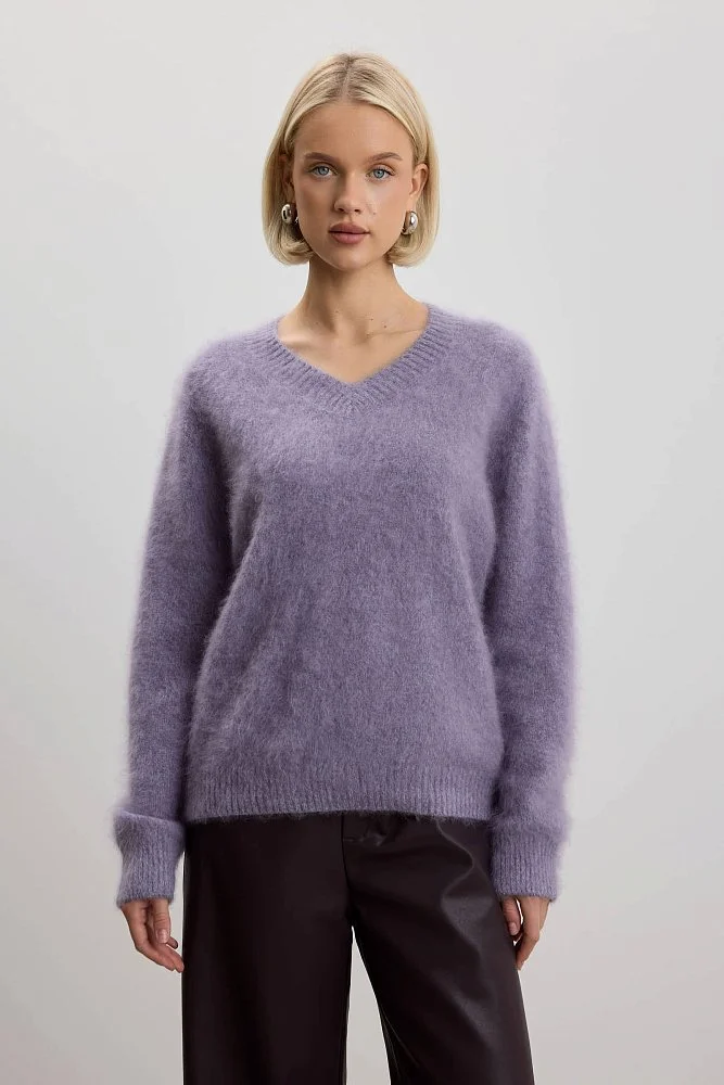 Свитер (onesize (42-46RU), фиолетовый). Изображение № 1