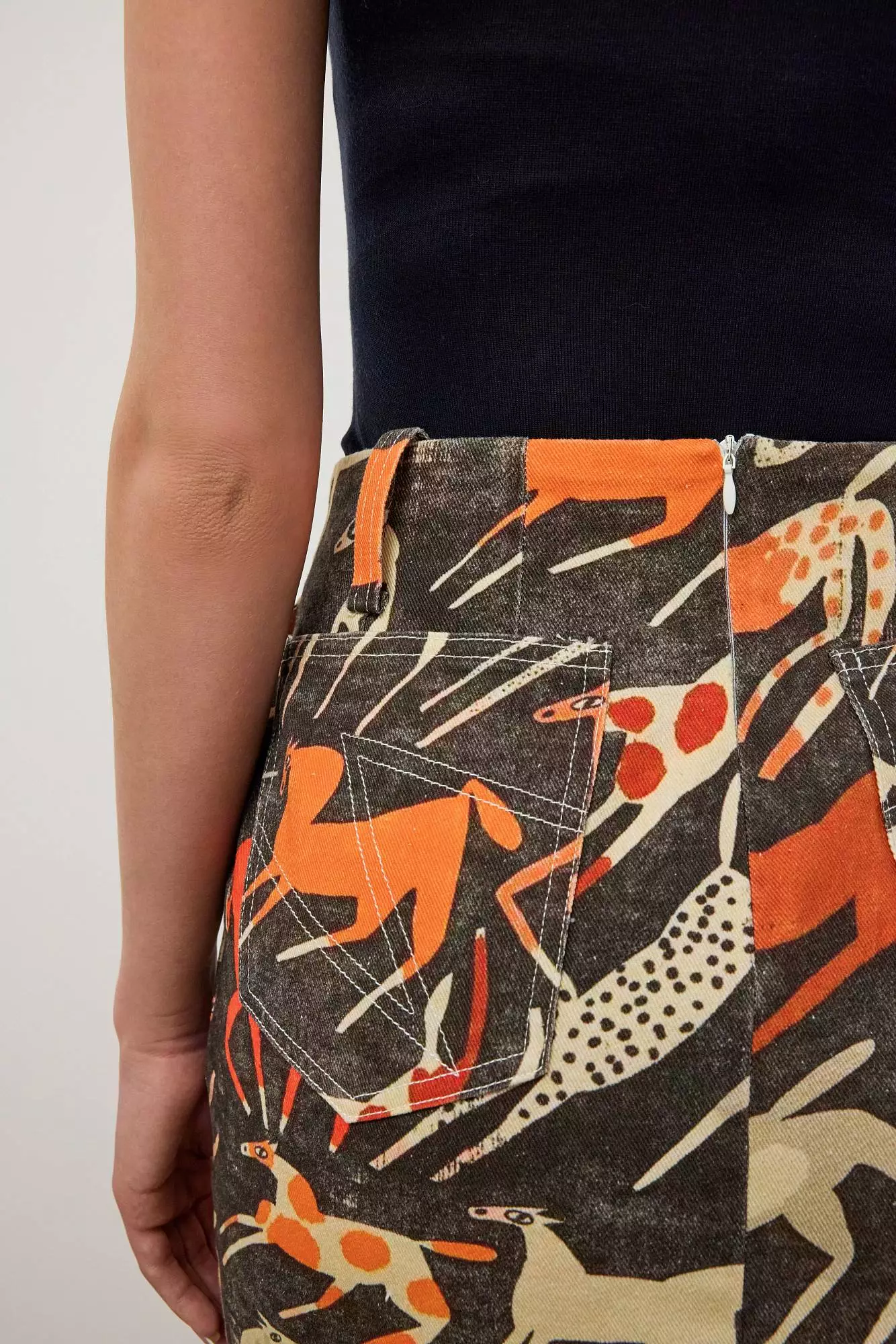 Юбка (S (42RU), серо-коричневый). Избражение № 5