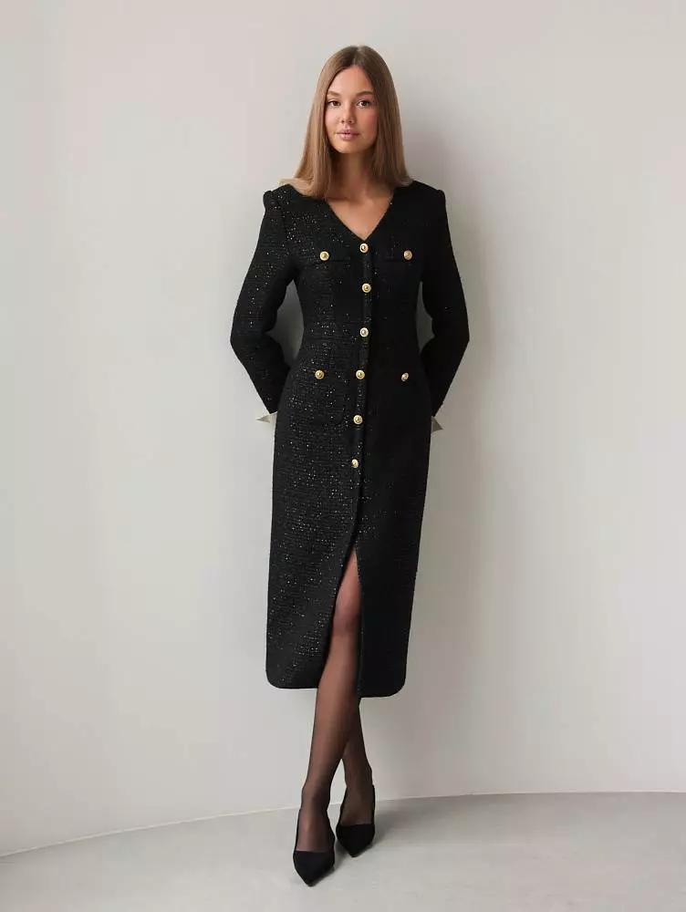 Платье (S (42RU), чёрный). Изображение № 1