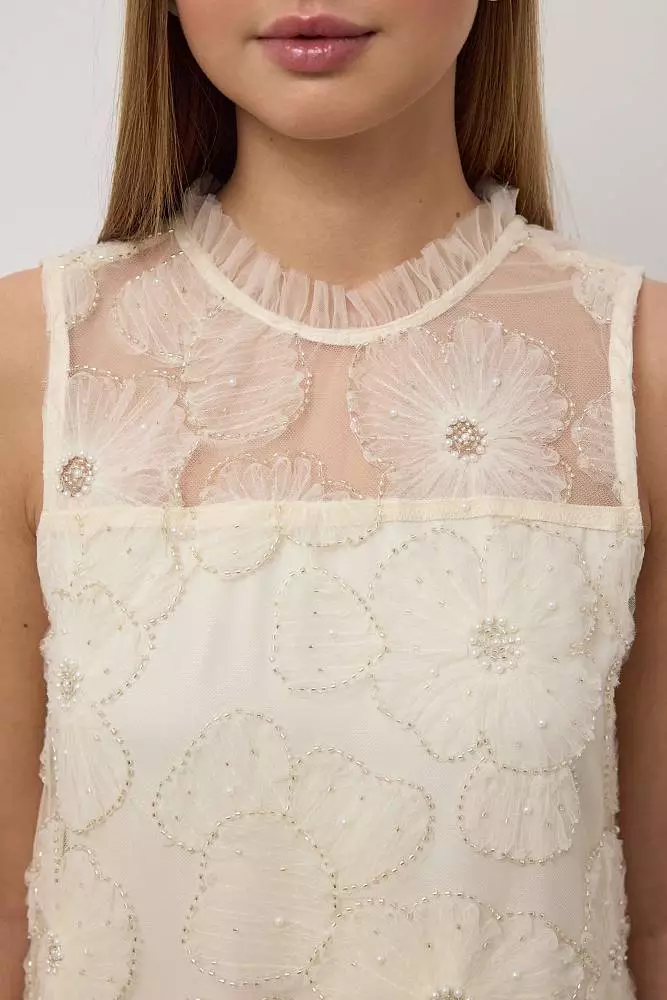 Платье  (L (46RU), светло-бежевый). Изображение № 5