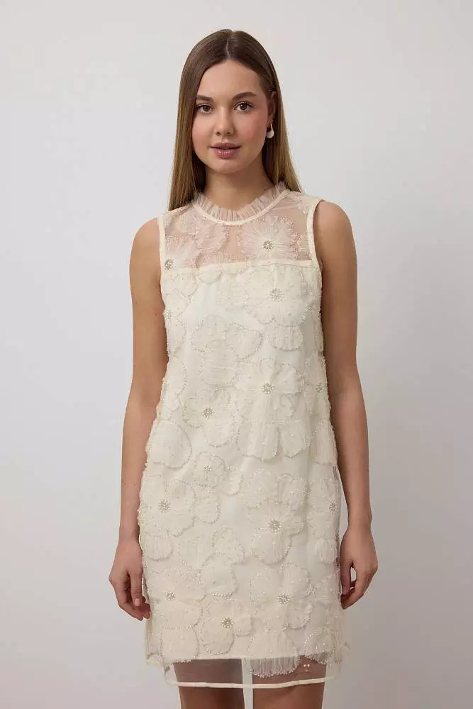 Платье  (L (46RU), светло-бежевый). Изображение № 1